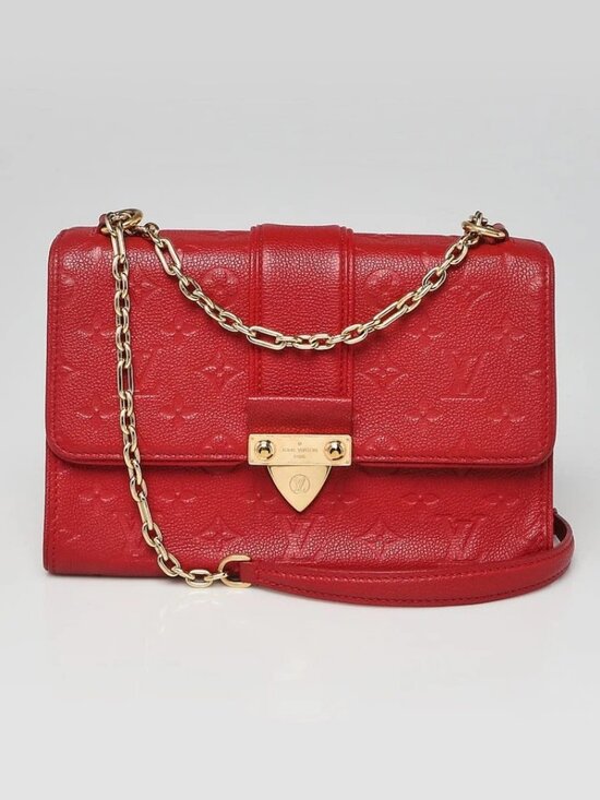 Louis Vuitton Handbags - Louis Vuitton Scarlet Monogram Empreinte Leather Saint Sulpice PM Bag
